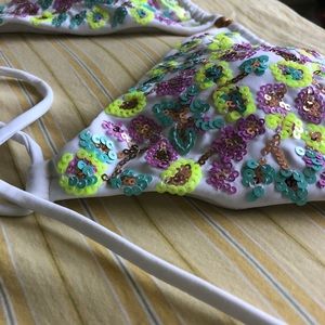 Sequin Bikini Top